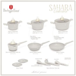 Zestaw 15 el. garnki, patelnie, akcesoria BerlingerHaus Sahara BH-8081| OUTLET