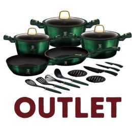Zestaw garnków i patelni z akcesoriami kuchennymi 17el. BerlingerHaus BH-7043 | Outlet