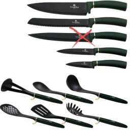 Zestaw noży i przyborów kuchennych w stojaku BerlingerHaus BH-6250 Emerald | Outlet
